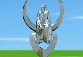 遼陽(yáng)創(chuàng)意牛郎織女雕塑