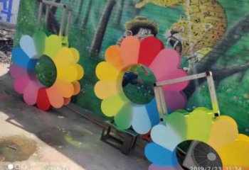 興安盟金銀花雕塑廠(chǎng)家，景區(qū)雕塑，城市不銹鋼金銀花雕塑