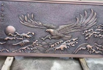 永寧老鷹浮雕訂做，景區雕塑，鍛銅動物浮雕定價