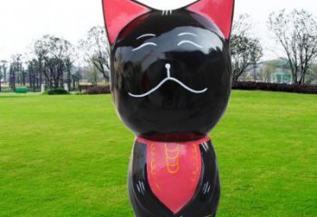 同心廣場小貓雕塑，動物擺件，仿古工藝