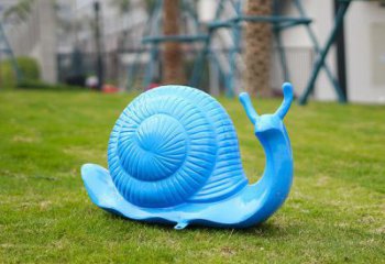 青銅峽彩繪蝸牛雕塑廠家，園林動物小品，玻璃鋼蝸牛雕塑生產