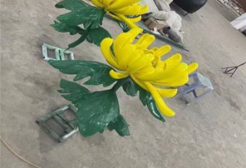 古交景區(qū)菊花雕塑優(yōu)選，圓雕體系，城市菊花雕塑選定