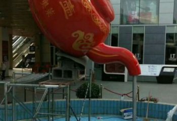 運城鐵藝水景天壺雕塑，噴泉雕塑，抽象天壺雕塑制作