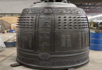 巴中三圣寺銅鐘雕塑-鑄銅鐘雕塑-平直形結(jié)構(gòu)