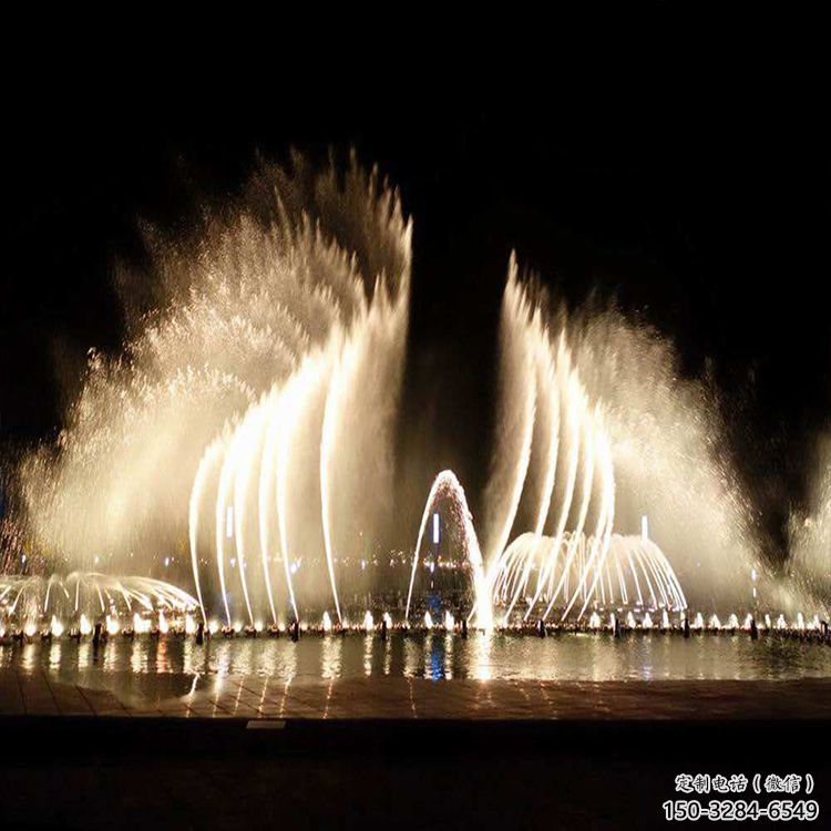 拱墅水景程控噴泉雕塑，高噴循環噴水方式設計制作