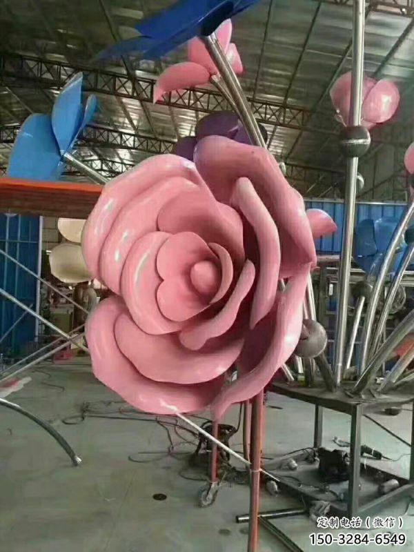 合川牡丹花雕塑工廠優選，城市裝飾，牡丹花花朵雕塑供給