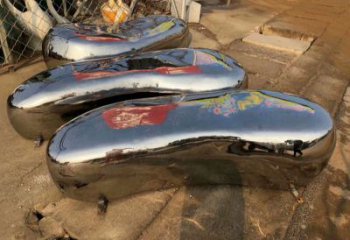 索縣坐凳雕塑，小區園林雕塑，不銹鋼鏡面效果