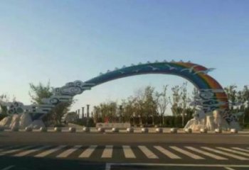 楚雄云朵大門雕塑，公園美陳元素，不銹鋼云朵大門雕塑