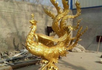 西湖鳳凰雕塑廠家，鍛造工藝，銅鳳凰雕塑廠家承接