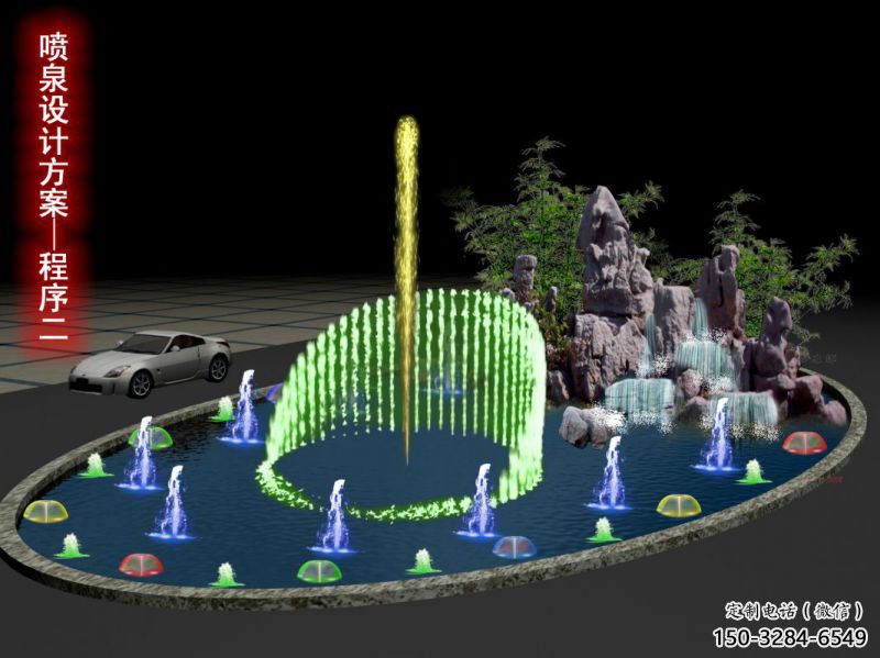 九龍坡旱地漂浮噴泉雕塑，水景藝術噴泉雕塑生產商