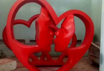 涪陵制造心形人物雕塑供需，鋼管組合，雕塑工程制作供應